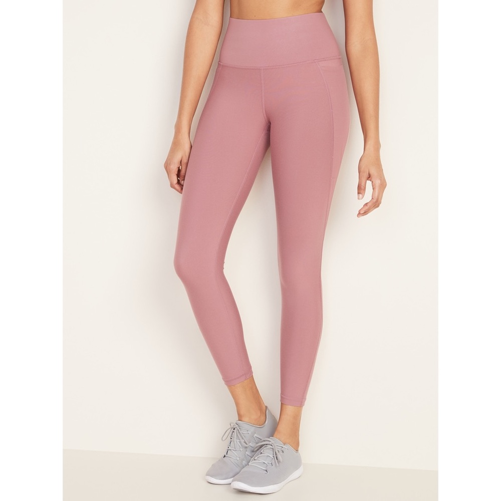 Old Navy Elevate (PowerPress) 7/8 Pink Leggings